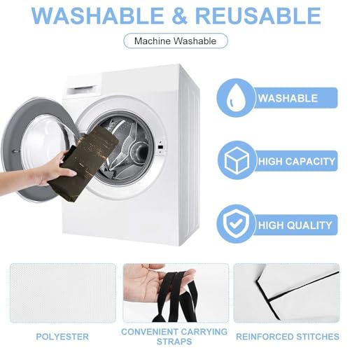 Women's Multi-Functional Shopping Bag，Bread in Basket Printing Messenger Bag Shoulder Bag for Travel, Work, Shopping & Parties with Inner Pocket, Grocery Bag Lightweight & Water-Resistant4