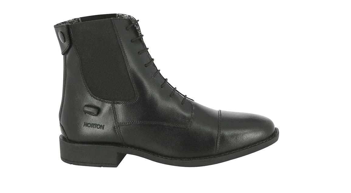 EKKIA Suedwind Cheville Ultima RS Pro Paddock Noir Lacet de Cuir de Vache imperméable à l'eau Semelle de Confort