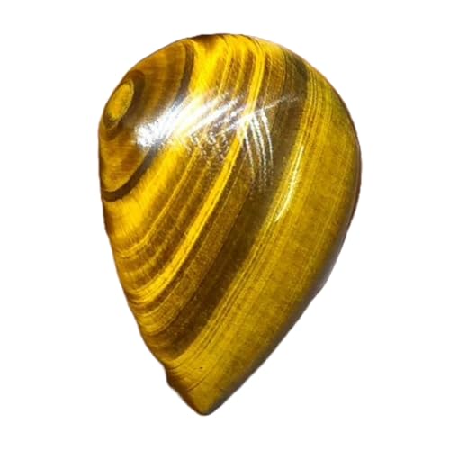 Cabochon œil de tigre poire 33x22mm à dos plat pour réussir vos collages de bijoux