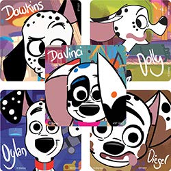 SmileMakers 101 Dalmatian Street Stickers - Prizes and Giveaways - 100 per Pack