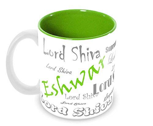 Tuelip Stylish Customize Name Eshwar with Meaningful Printed Tea & Coffee Ceramic Mug 350 ML