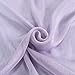 DONREN Lavender Purple Luxury Semi Sheer Window Scarf for Outdoor Decoration - Add Beautiful Elegant Effect to Curtain Drapes (1 Panel 52 by 216 Inch)
