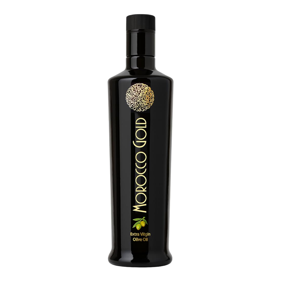 Morocco GoldEarly Harvest Olive Oil Extra Virgin - Polyphenol Rich 652mg/kg - Cold Pressed Olive Oil - Pure & 100% Natural with up to 4 Years Shelf-life - Fresh & New Harvest EVOO - 500ml