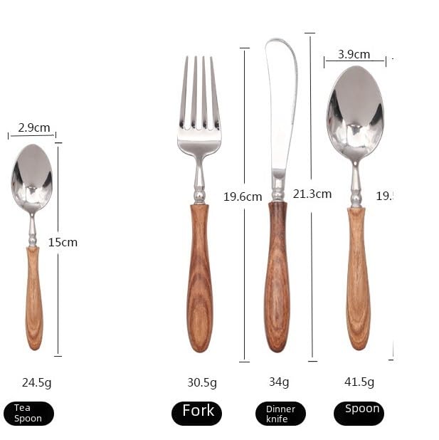 Set Cuchillos Cocina 4 Piezas Acero Inox Base miniatura 2