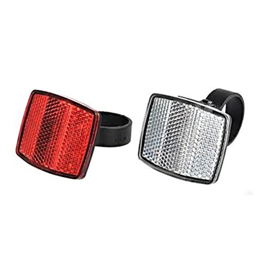Tobefore Bike Front And Rear Reflectors Kit Bike Automatic Reflectors Front Rear Warning Light Bike For Handlebar And Seat Post Night Riding Cycling Red And White #TOP16