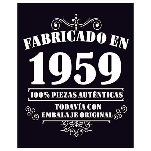 Fabricado en 1959 Todavia Con Embalaje Original: 62 años de regalo de cumpleaños personalizado | Diario en blanco para escribir regalo perfecto para cumpleaños / 120 páginas / 8x10 pulgadas