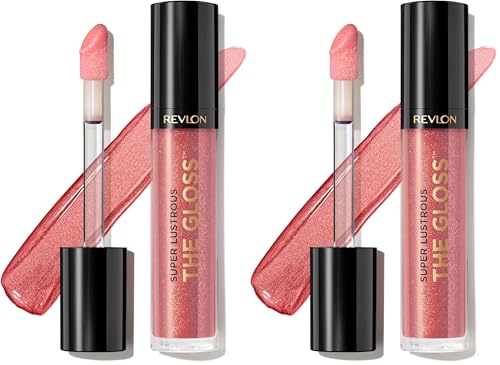 Image of Revlon Super Lustrous Lip Gloss, Non-Sticky, Hydrating, High Shine Finish, 246 Blissed Out, 0.13 oz (Pack of 2)