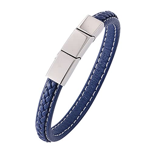 Bracelet de montre en acier argenté WXKAGF pour homme, la maille gourmette durable