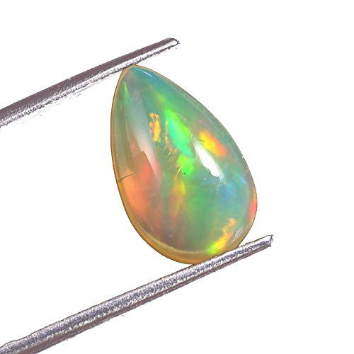 Opale de feu éthiopienne en poire pour fabrication bijoux et bague gemstone