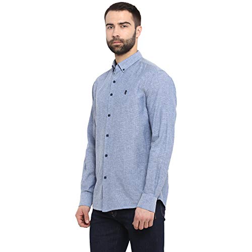 Image of Red Tape Men Dark Blue Full Sleeve Shirt