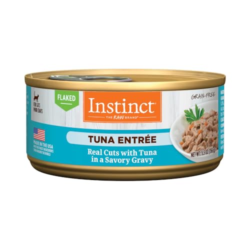 Instinct Flaked Entrée Wet Canned Cat Food - Tuna, 5.5 oz. Cans (Pack of 12)