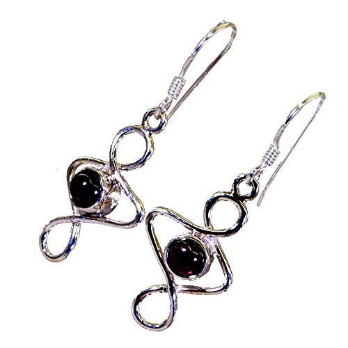 Pendientes de granate de plata para lucir en tu día a día con estilo boho 3
