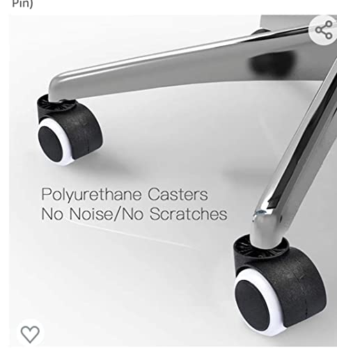Image of Castersman Chair Wheel TP Castor Wheels Threaded Set of 4 pcs for revolving Chairs and Other revolving Products.