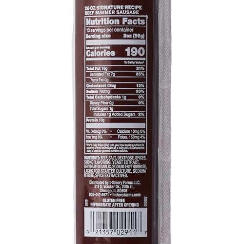 Hickory Farms Our Signature Beef Summer Sausage, Party Size, 26 ounces
