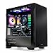 Thermaltake Graphite 360 Gaming PC (AMD Ryzen 5 5600X, RTX 3060, 16GB RGB 3200Mhz DDR4 ToughRAM RGB Memory, 1TB NVMe M.2, WiFi, Win 10 Home) Gaming Desktop Computer S1BK-B550-G36-LCS,Black
