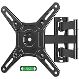 MOUNTUP Soporte de pared para monitor de TV con certificación UL, soporte de pared para TV de movimiento completo con