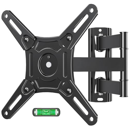 MOUNTUP UL Listed TV Monitor Wall Mount Swivel and Tilt for Most 14-42 Inch LED LCD Flat Curved TVs, Full Motion Wall Mount TV Bracket with Articulating Arm, Max VESA 200x200mm, Holds up to 33 lbs