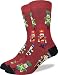 Good Luck Sock Men's Nutcracker Crew Socks - Red, Adult Shoe Size 7-12