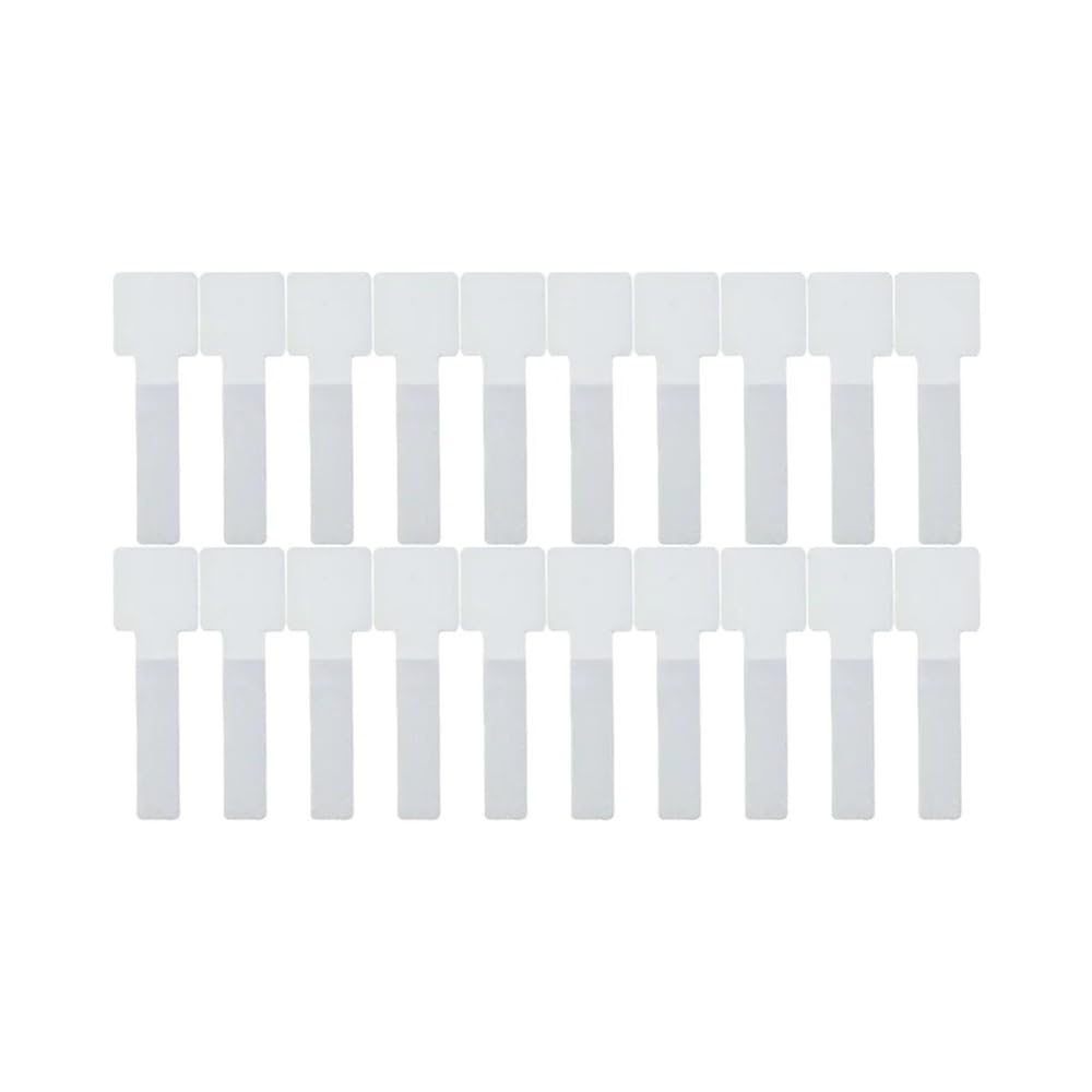 Reusable Cable Ties Velcro Ties Self-Adhesive Power Cord Cable Holder Adjustable Cord Storage Desktop Organiser Manager(White-20PCS)