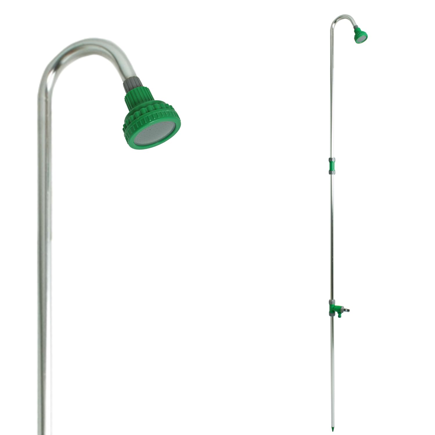 Gartendusche Campingdusche Outdoordusche höhenverstellbar 144-218cm Pooldusche Außendusche