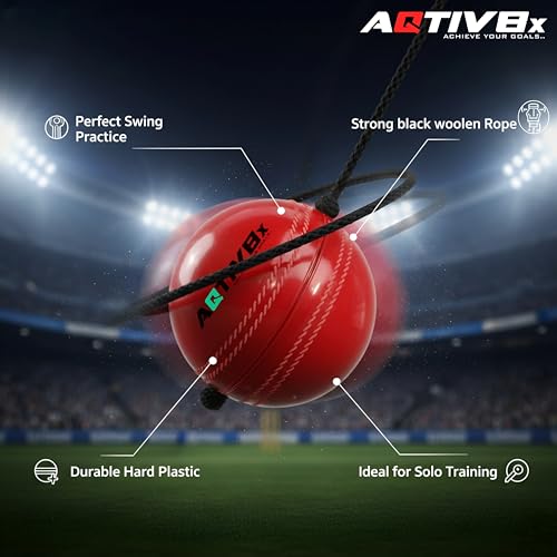 Image of PVC Hanging Cricket Ball for Practice /Training for Men, Women, Boys, Girls & Kids Home Practice Balls Ideal for Indoor & Outdoor Batting, Heavy Training