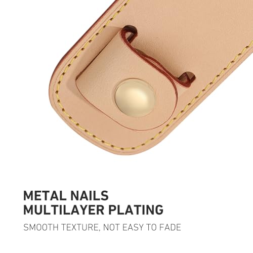 Image of Leather Shoulder Strap Pad Replacement,Cushion Strap Pads Detachable Cover for Tote Bag (Apricot)