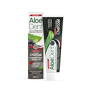 Aloe Dent Tandpasta Charcoal, 100ml