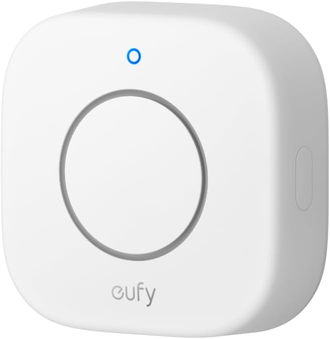 eufy Indoor Siren E20, Loud 110 dB Alarm for Whole-Floor Coverage, Reliable Power, Backup Battery, Flexible Installation Options, Long Communication Range, Requires HomeBase 2, 3, Mini, or Pro