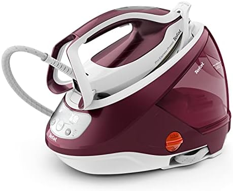 Tefal High Pressure Steam Generator Iron, Pro Express Protect, Black & Burgundy, GV9220