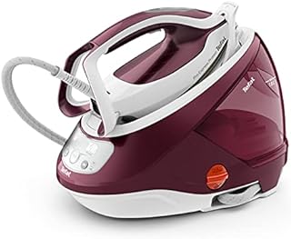 Tefal High Pressure Steam Generator Iron, Pro Express Protect, Black & Burgundy, GV9220