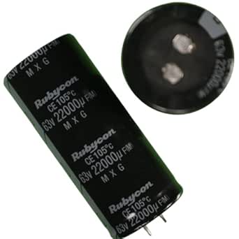 22000uf 63V Capacitor 105 Degree - Rubycon : Amazon.in: Electronics