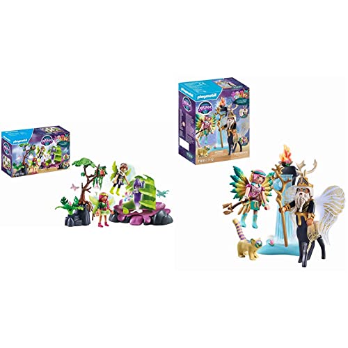 PLAYMOBIL Adventures of Ayuma 71215 Nebelfalle, Spielzeug für Kinder ab 7 Jahren & Adventures of Ayuma 71235 Abjatus mit Knight Fairy Hildi, Spielzeug für Kinder ab 7 Jahren