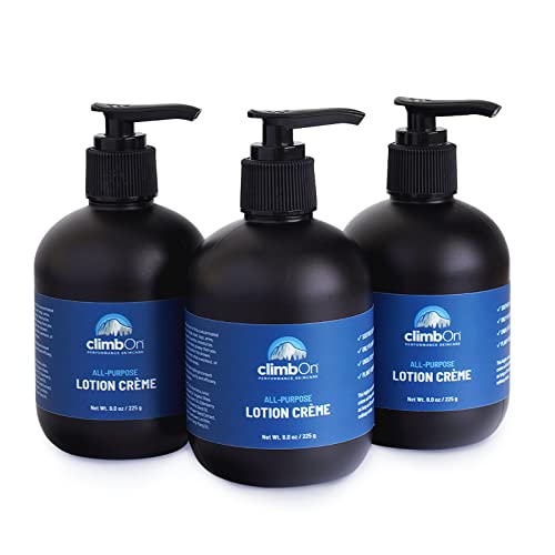 climbOn All Purpose Skin Lotion Crème (8 Ounce (3 Pack))