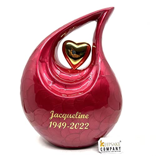 Glossy Multicolor Personalized Urn Personalized - Heart Urns for Human