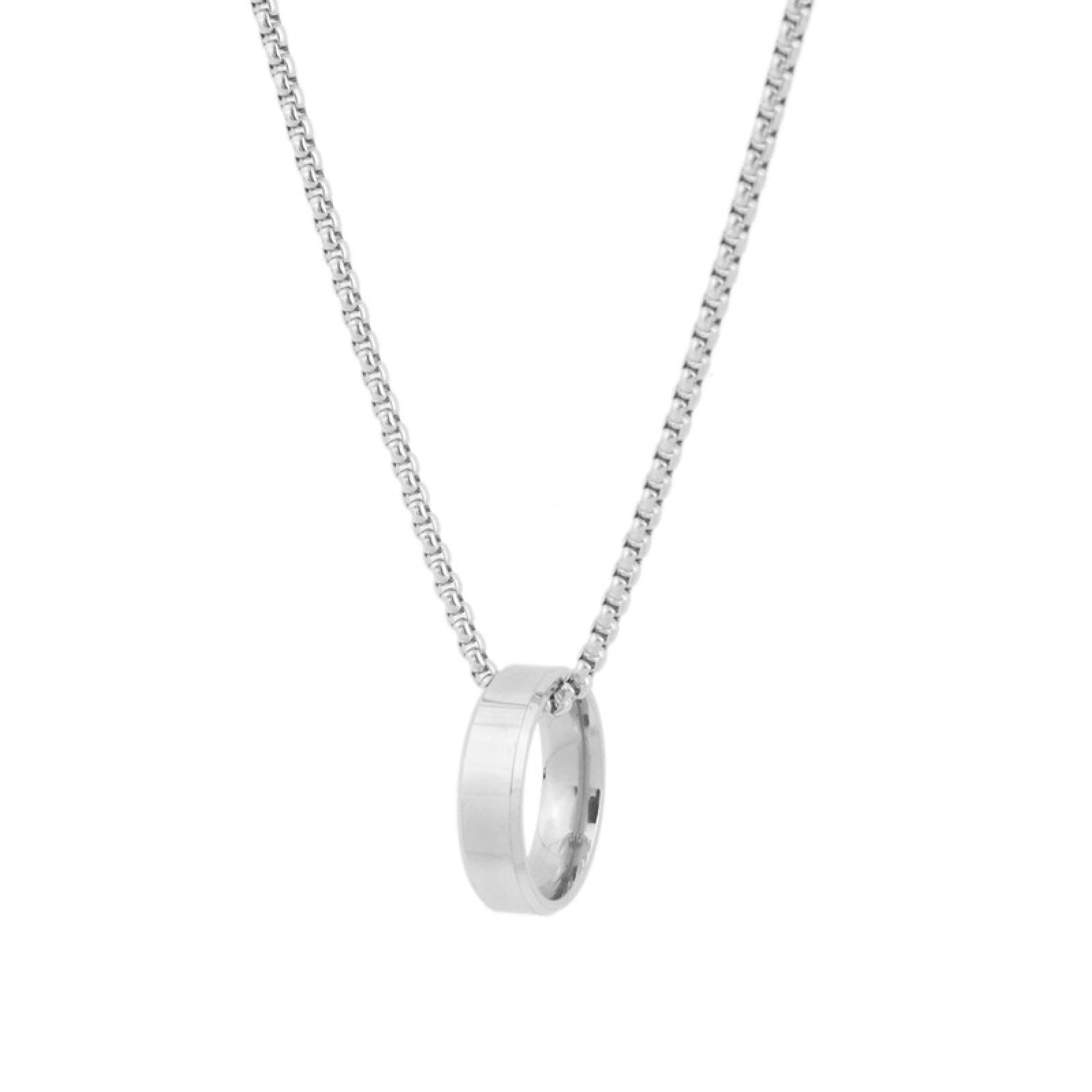 Collana Donna Collane a Catena con Ciondolo Collana ad Anello Collana Lunga con Maglietta Collane Versatili a Strati per Uomo e Donna