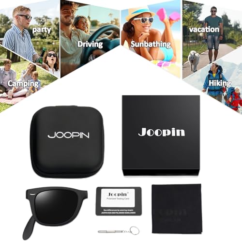 Image of Joopin Square Sunglasses Polarized UV400 Designer Sun Glasses Men Women
