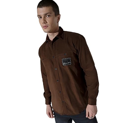 Image of Hubberholme Men's Oversized Full Sleeve Corduroy Shirt
