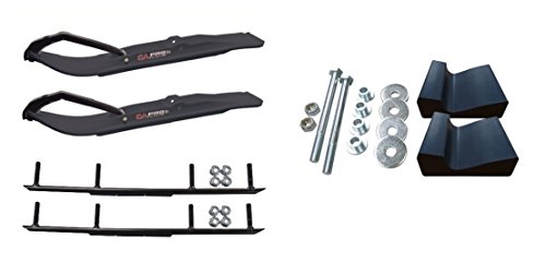 C&A Pro Black XT Snowmobile Skis w/ 6