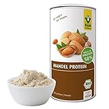 Raab Vitalfood Bio Mandel-Protein mit natürlichem Calcium, teilentölt, vegan, glutenfrei, Eiweiß-Shake; Mandel-Mehl, Mandeldrink 50% Protein, 200 g