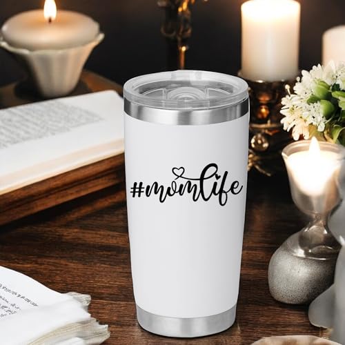 Image of Miarita 3X Mom Life Car Decal - Cute Vinyl Sticker for Rearview Mirror, Laptop, Bottle, Window - Mother's Day Gift - Car Stickers and Decals for Women, Aesthetic Car Accessories - 1.53x4 in Black