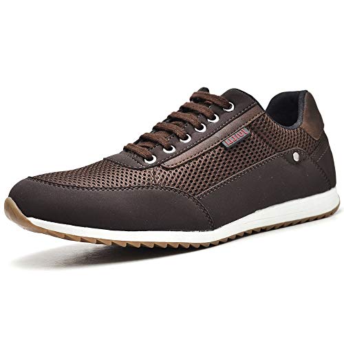 Sapatênis Sapato Casual Com Relógio e Carteira Masculino JUILLI R1100DB Tamanho:40;cor:Marrom;gênero