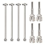 ShareGoo Steel Drive Shaft Dogbones 74.5mm & Stub Wheel Axle Compatible with Wltoys 104001 1/10 RC Car Upgrade Parts