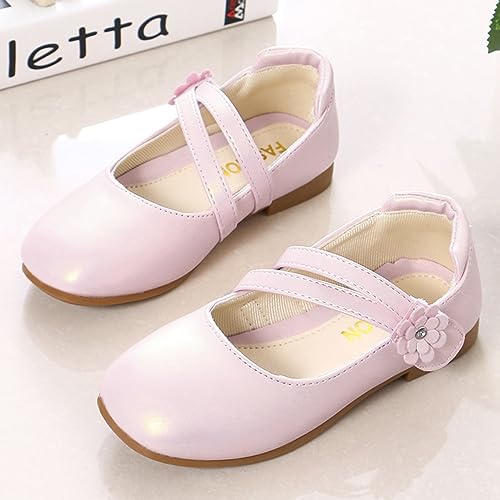 Toddler Girls Dress Shoes Flower Girl Shoes Ballerina Flats Mary Jane Wedding Party Flower Shoes Kids School Shoes4