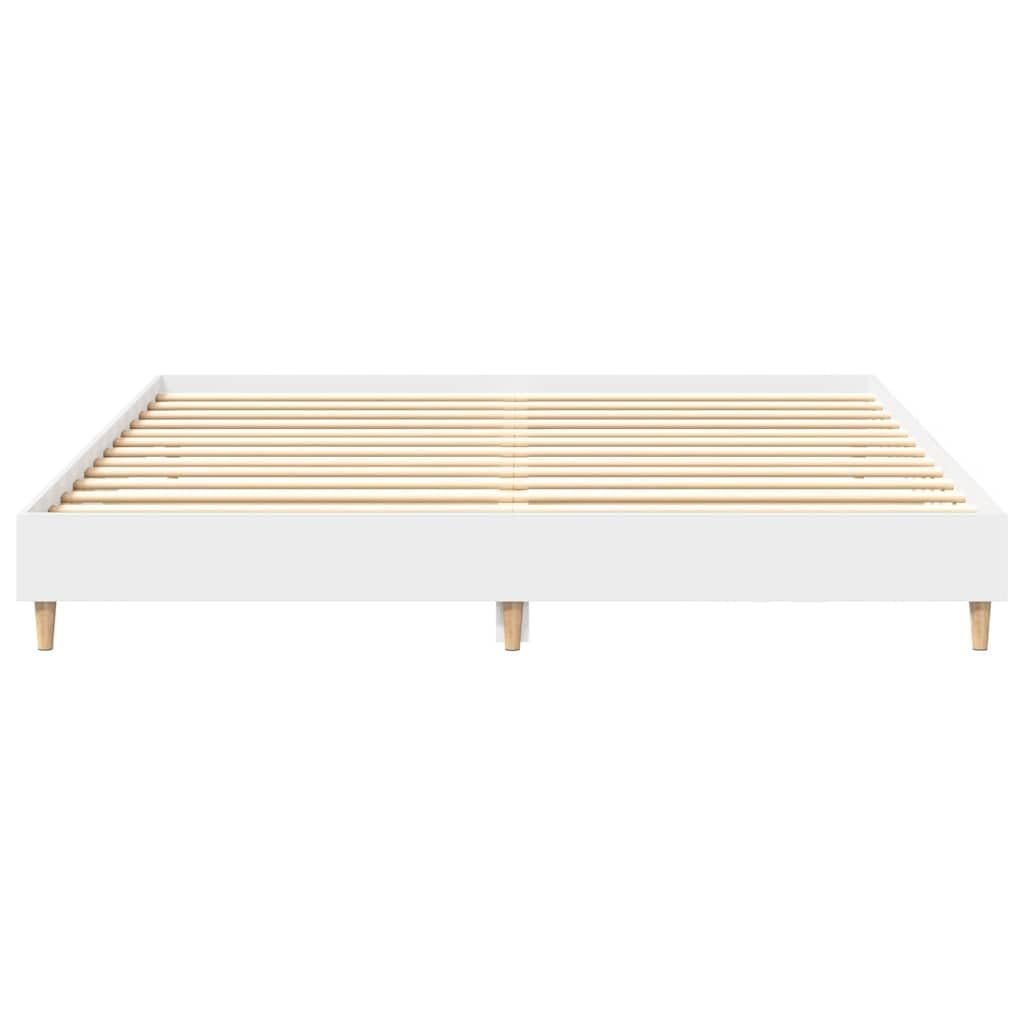 Giroletto basso in legno multistrato bianco per bambini 160x200cm | Giroletto senza Materasso Bianco 160x200cm in Legno Multistrato con Doghe Incluse Letto Basso per Bambini Cameretta