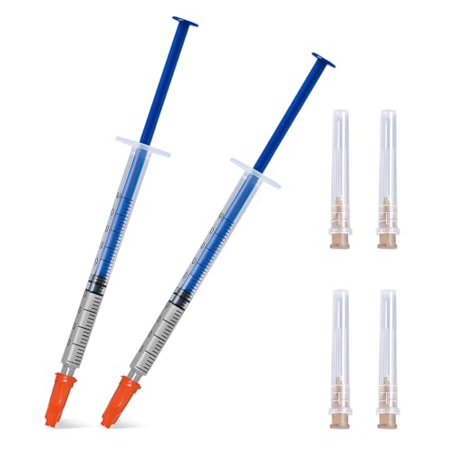 WEILAOK Pasta Conductora de Plata, 2 Piezas, 0.4 ml, Transparente, Secado Rápido, Adecuado para PCB, Teclados, Mandos a Distancia