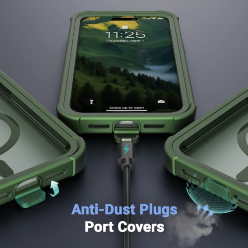 Ratcase Magnetic for iPhone 14 Pro Case with Screen Protector-Army Green by Ratcase - Used condition - Image 9