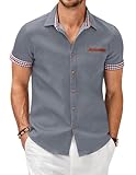Polyvalente : Cette chemise business casual pour homme est idéale pour les soirées, le travail, le bureau, les vacances, les loisirs ou le quotidien. À associer avec des chinos, des jeans ou des pantalons cargo