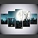 Produktbild Mxsnow 5 Leinwanddrucke Rahmen Wandbilder Wohnkultur HD Top Selling Halloween Kunstdruck Leinwandbilder Kunst Wand un Gemälde für Wandbild Drucke auf Leinwand