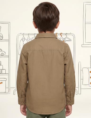 Image of Amazon Brand - Symbol Boys Cotton Double Pocket Full Sleeve Shirt