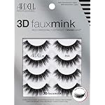 Ardell 3D Faux Mink Lashes 854 - Lightweight False Eyelashes with Invisiband, Dramatic Volume and Flare, 4-Pair, 1-Pack